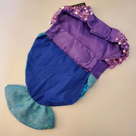 Purple and Blue Mermaid Dog Costume - Picture 3 of 5